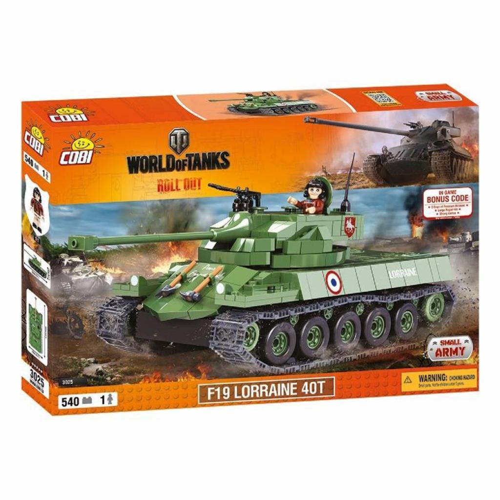 Конструктор Cobi World Of Tanks F19 Лорейн 40T, 540 деталей (COBI-3025) (5902251030254) - зображення 1