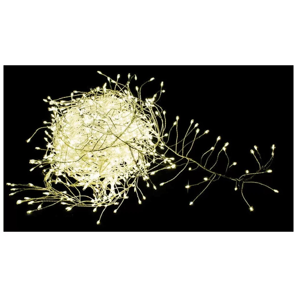 Гірлянда Luca Lighting кластер Мідна срібна струна теплий білий 14 м (8718861852837) - зображення 3