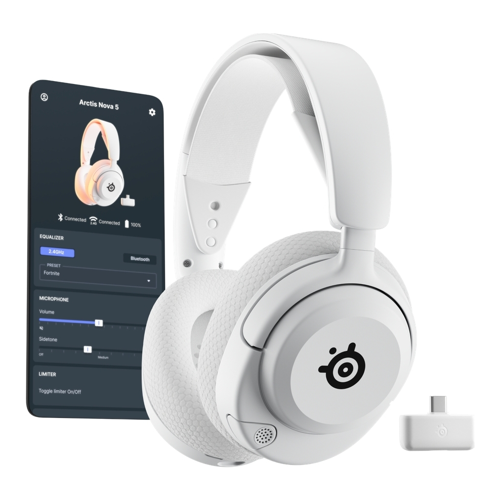 Навушники SteelSeries Arctis Nova 5 MultiPlatform White (61671) - зображення 6
