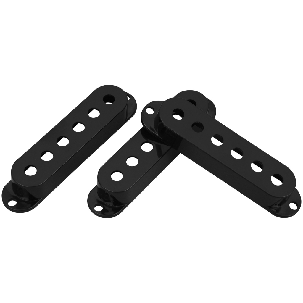 Кришка для звукознімача DiMarzio Vintage Strat Pickup Covers (Black) (DM2000BK) - зображення 1