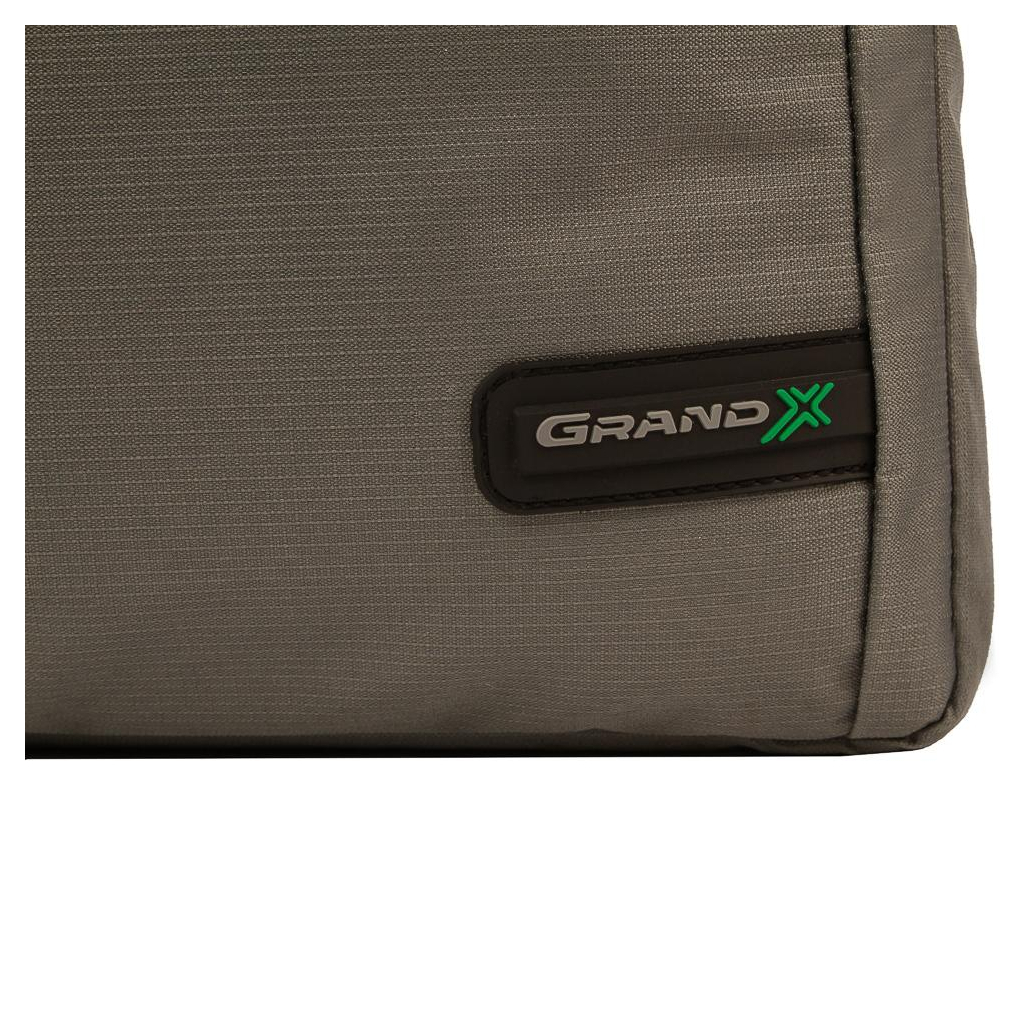 Сумка для ноутбука Grand-X 15.6'' SB-129 Grey Ripstop Nylon (SB-129G) - зображення 6