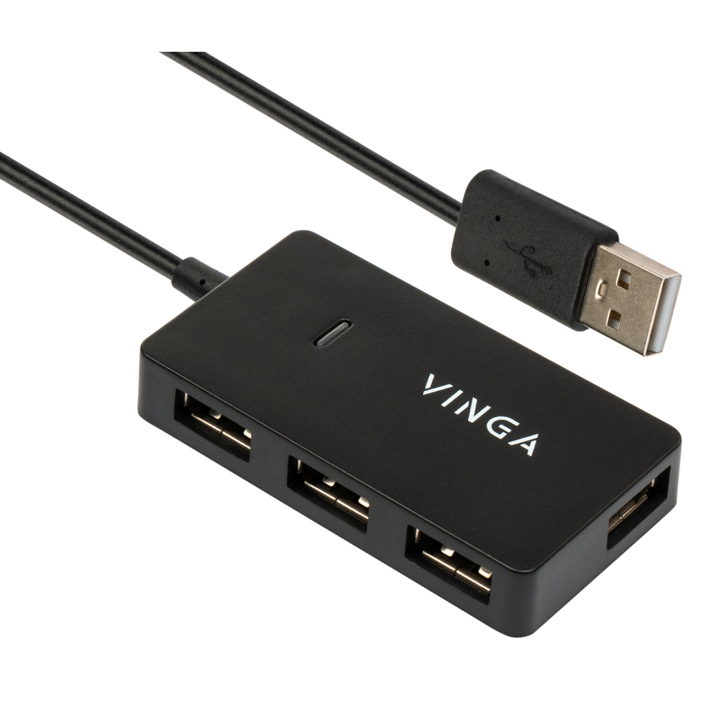 Концентратор Vinga USB2.0 to 4*USB2.0 HUB (VHA2A4) - зображення 1