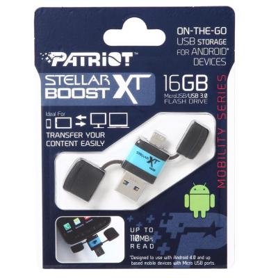 USB флеш накопичувач Patriot 16GB Stellar Boost XT USB 3.1/OTG (PEF16GSTRXTOTG) - зображення 6