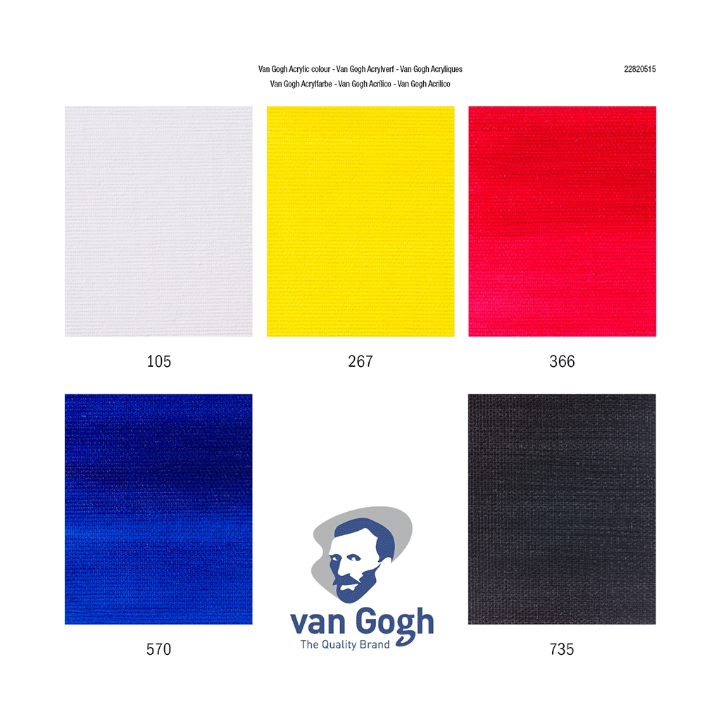 Акрилові фарби Royal Talens Van Gogh Primary 5 x 40 мл (8712079498436) - зображення 5