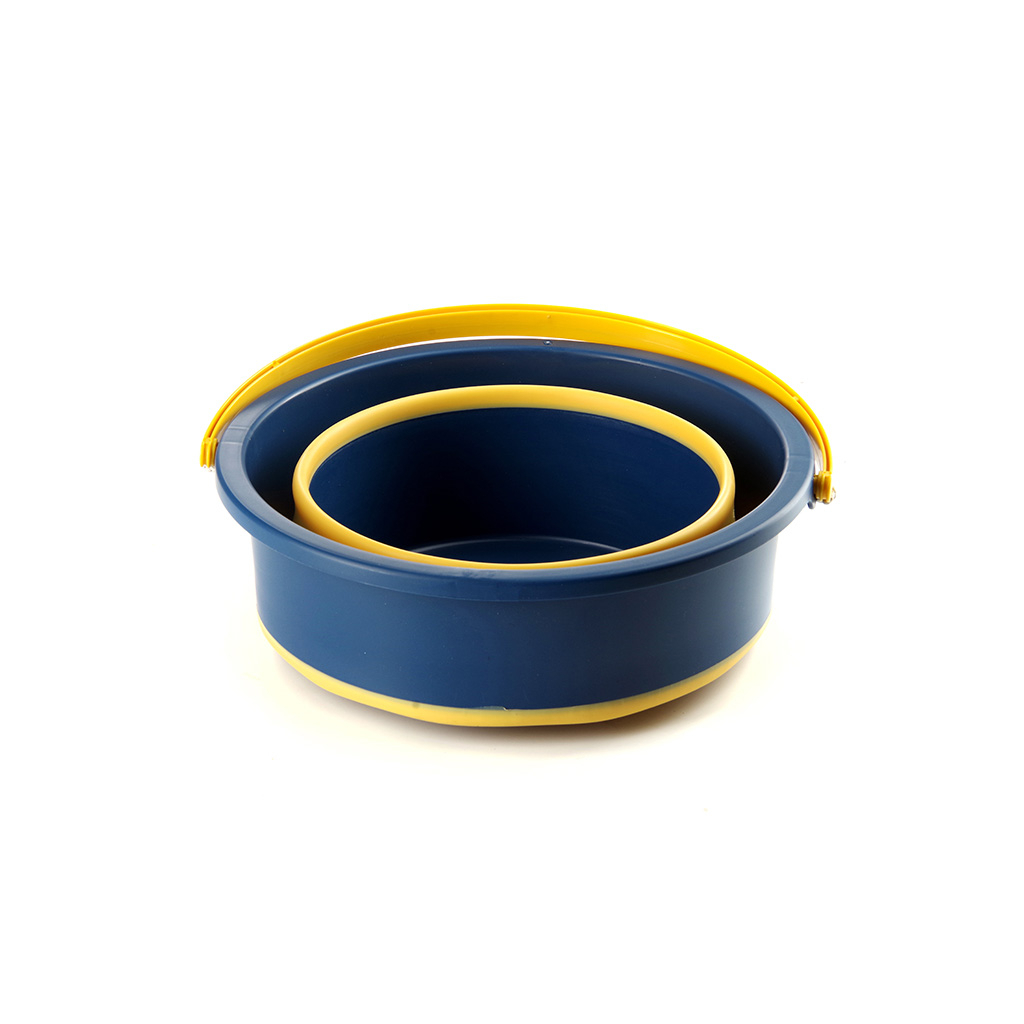 Відро складне СИЛА силіконове 4,6 л orange-black (961001) - зображення 4