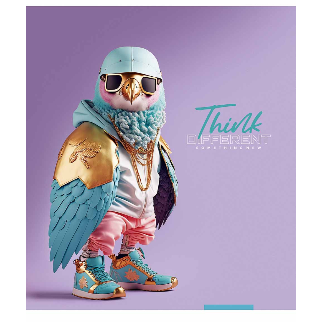 Зошит Школярик Think different 96 аркушів лінія (096-3395L) - зображення 5