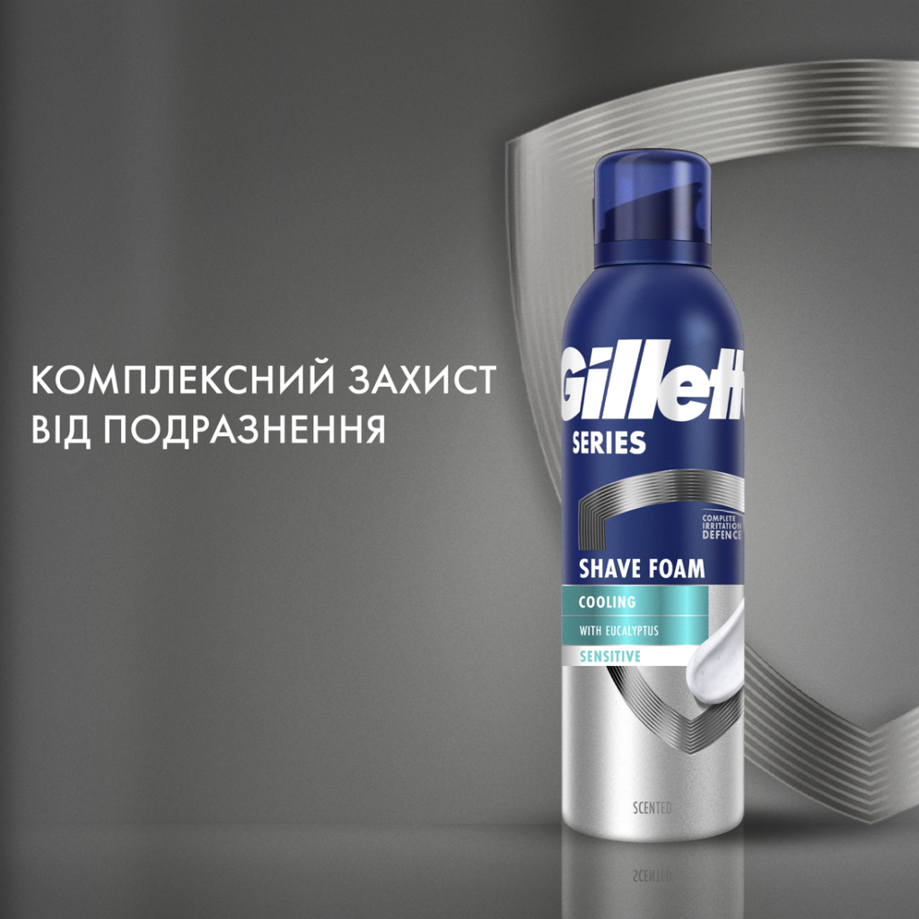 Піна для гоління Gillette Series Охолоджувальна з евкаліптом 200 мл (8001090872098) - зображення 6