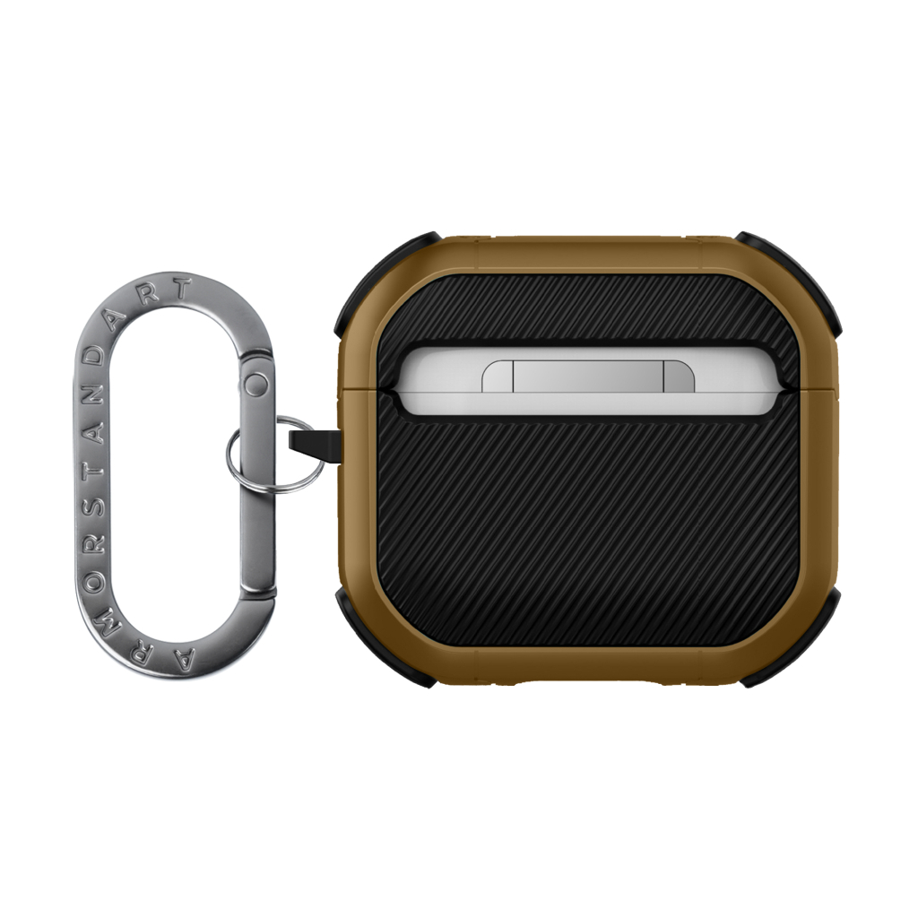 Чохол для навушників Armorstandart Panzer для Apple Airpods 4 Brown (ARM82556) - зображення 2