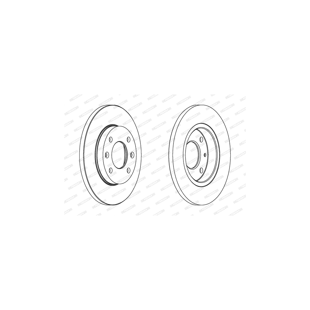 Гальмівний диск FERODO DDF995 - зображення 1