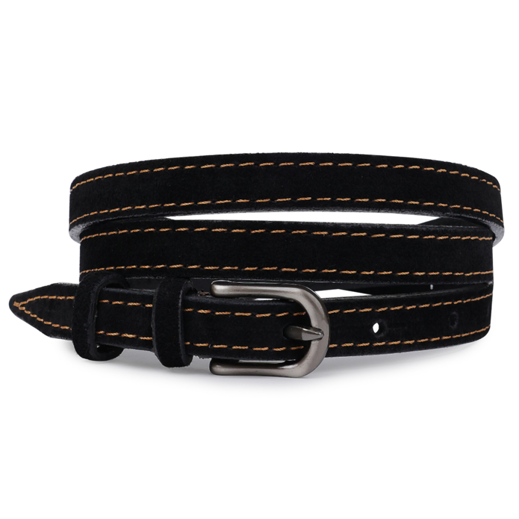 Ремінь Vintage Замшевий жіночий Чорний (20772) - зображення 1