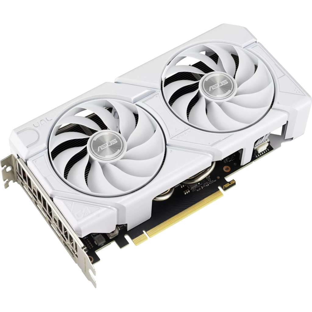 Відеокарта ASUS GeForce RTX4070 SUPER 12Gb DUAL OC WHITE EVO (DUAL-RTX4070S-O12G-EVO-WHITE) - зображення 2