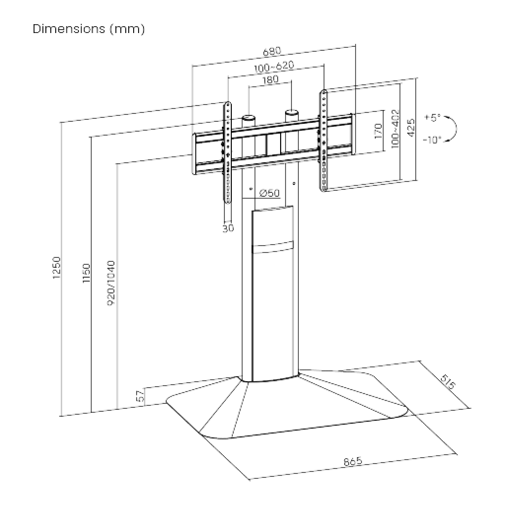 Стійка презентаційна OfficePro TVS433 - зображення 7