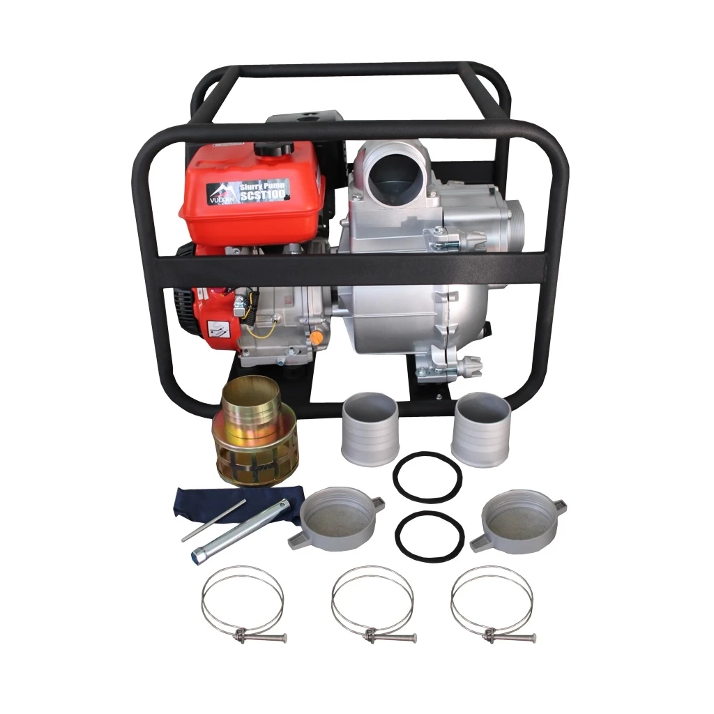 Мотопомпа Vulkan рукав 100мм, 85м3/год, підйом 25м, шлам/брудна вода, дв.Senci SC420 (82771) - picture 5