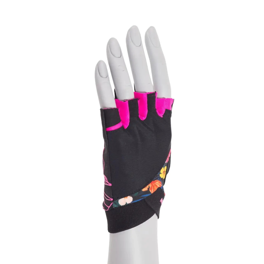 Рукавички для фітнесу MadMax MFG-770 Flower Power Gloves Black/Pink S (MFG-770_S) - зображення 4