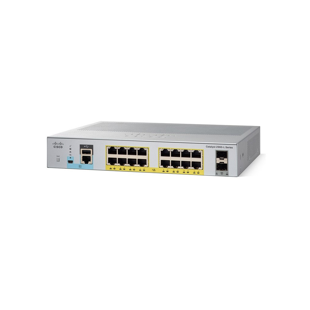 Комутатор мережевий Cisco C1000-16T-2G-L - зображення 1