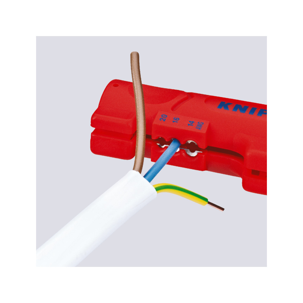 Знімач ізоляції KNIPEX для плоского та круглого кабелю (16 64 125 SB) - зображення 5
