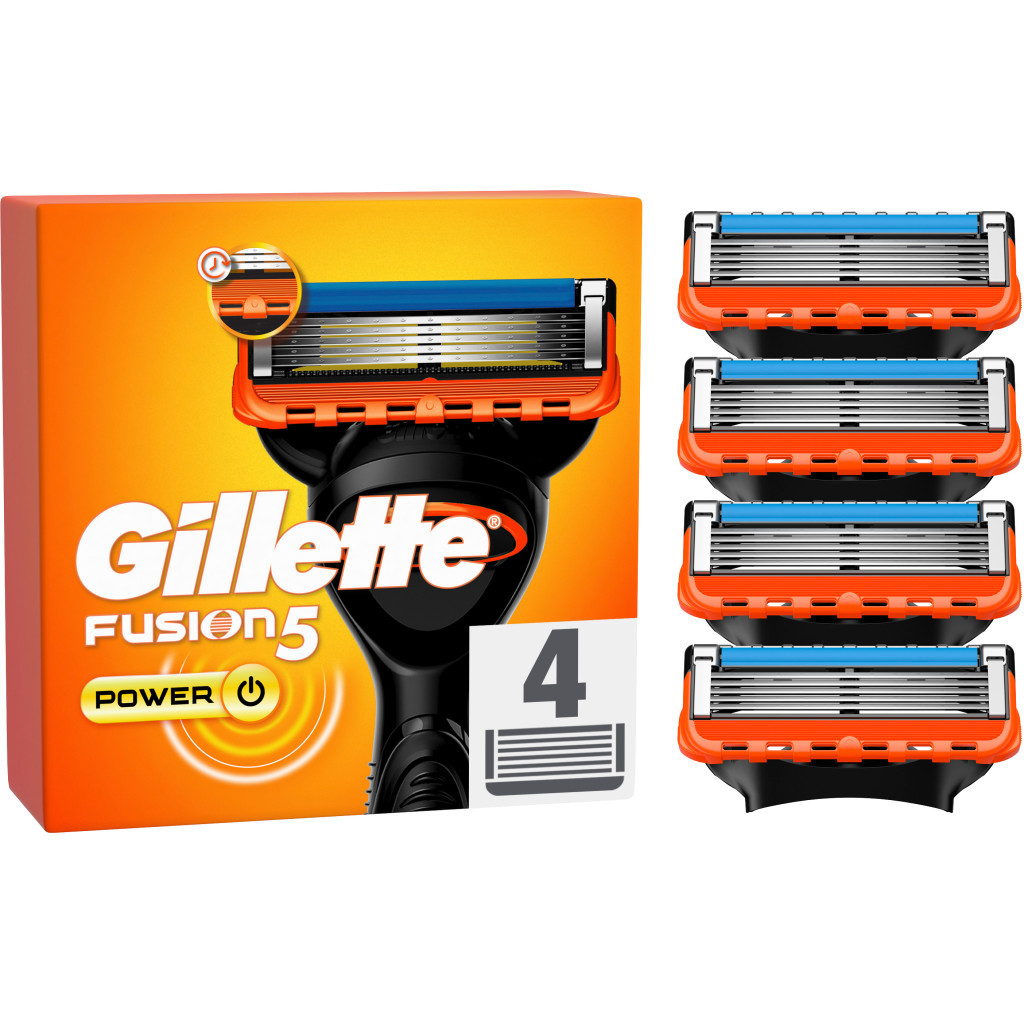 Змінні касети Gillette Fusion5 Power 4 шт. (7702018877591/7702018867219) - изображение 1