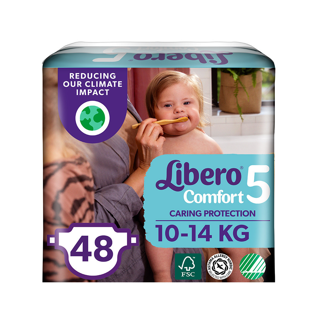Підгузки Libero Comfort 5 10-14 кг 48 шт (7322541083797) - зображення 1