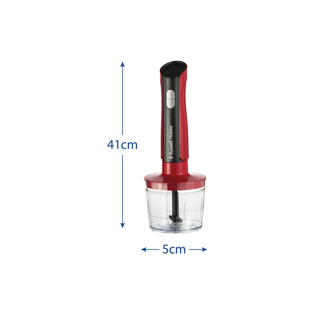 Блендер Russell Hobbs Hobbs заглибний Desire Red, 500Вт, чаша-500мл, вінчик, міні-подріб. (27140-56) - изображение 12