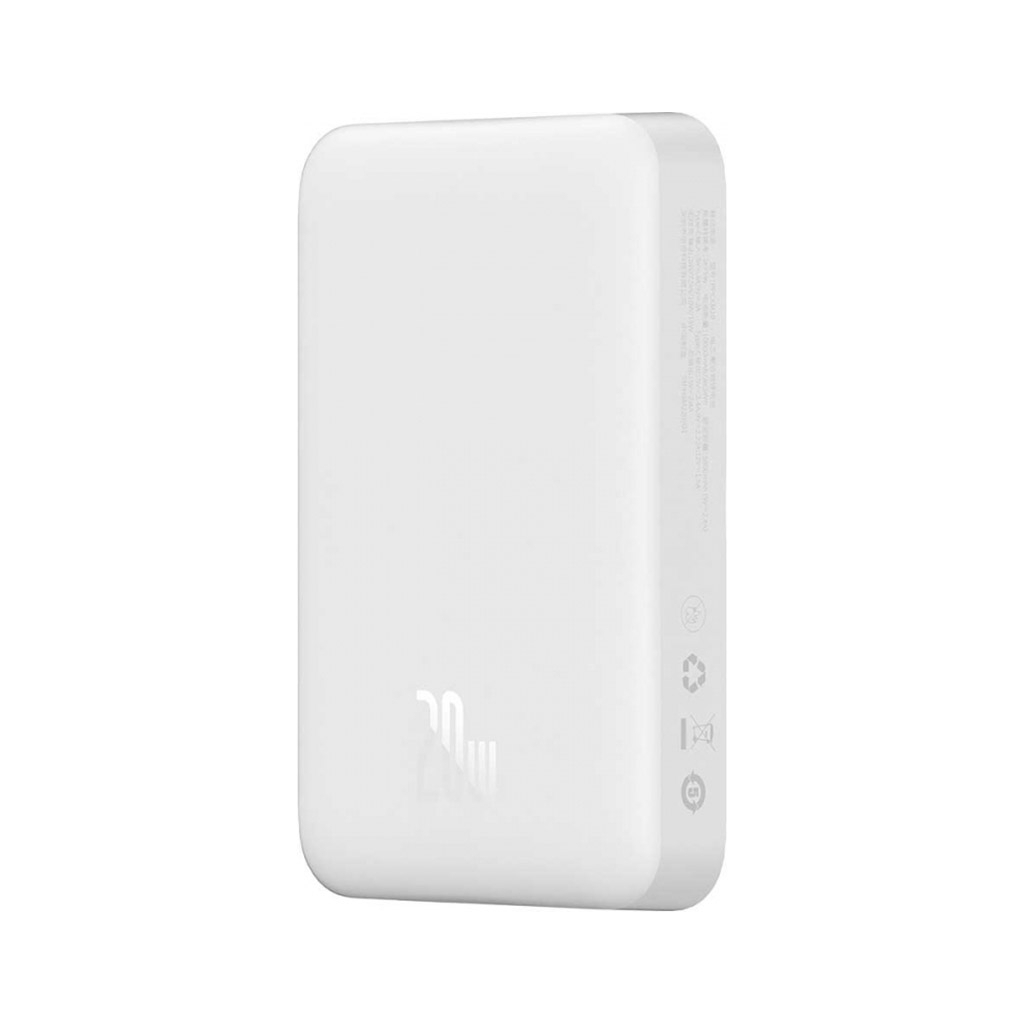 Батарея універсальна Baseus Wireless Magnetic Mini 10000mAh 20W, White (PPCX030002\PPCXM10) (P10022100212-00) - зображення 3