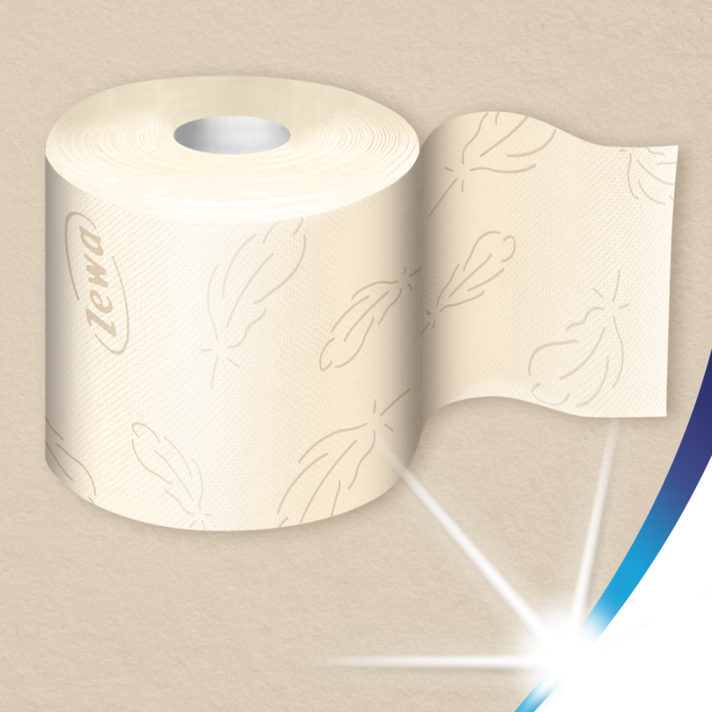 Туалетний папір Zewa Exclusive Natural Soft 4 шари 8 рулонів (7322541361246) - зображення 3