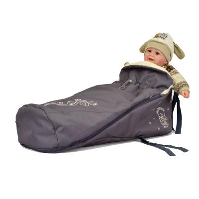 Матрацик в санки Baby Breeze Закрытый из овечьей шерсти Graphite (19034) - зображення 3