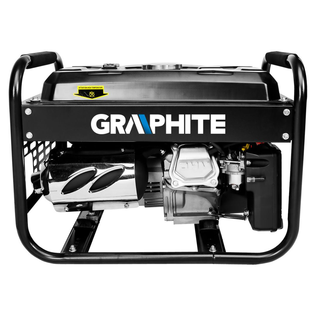 Генератор Graphite 230V (1 фаза), 2/2.2kW, ручний старт, AVR, 40кг (58G904) - изображение 4