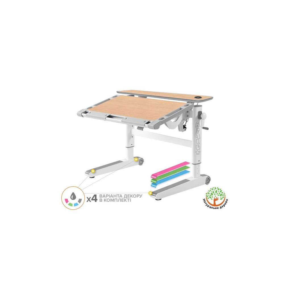 Парта Mealux Ergowood M Multicolor MG Energy (BD-800 MG/MC Energy) - изображение 2