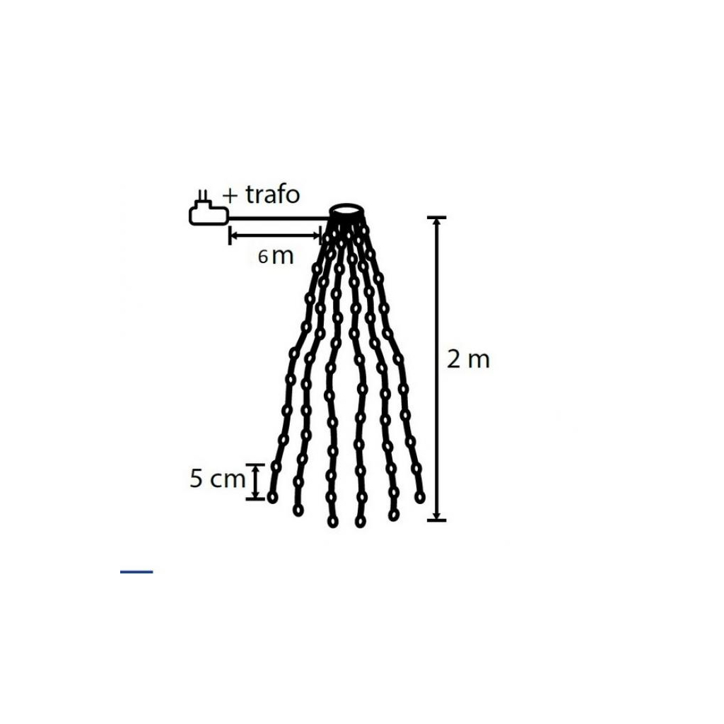 Гірлянда Luca Lighting Конус 2м 480 LED теплий білий (8720362027089) - зображення 5