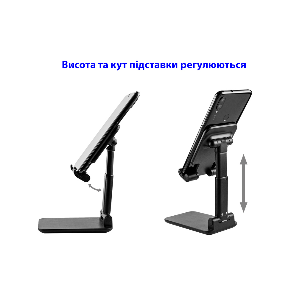 Підставка до планшета Dynamode smartphones/tablets 4-13 inches (Phone Stand black) - изображение 7