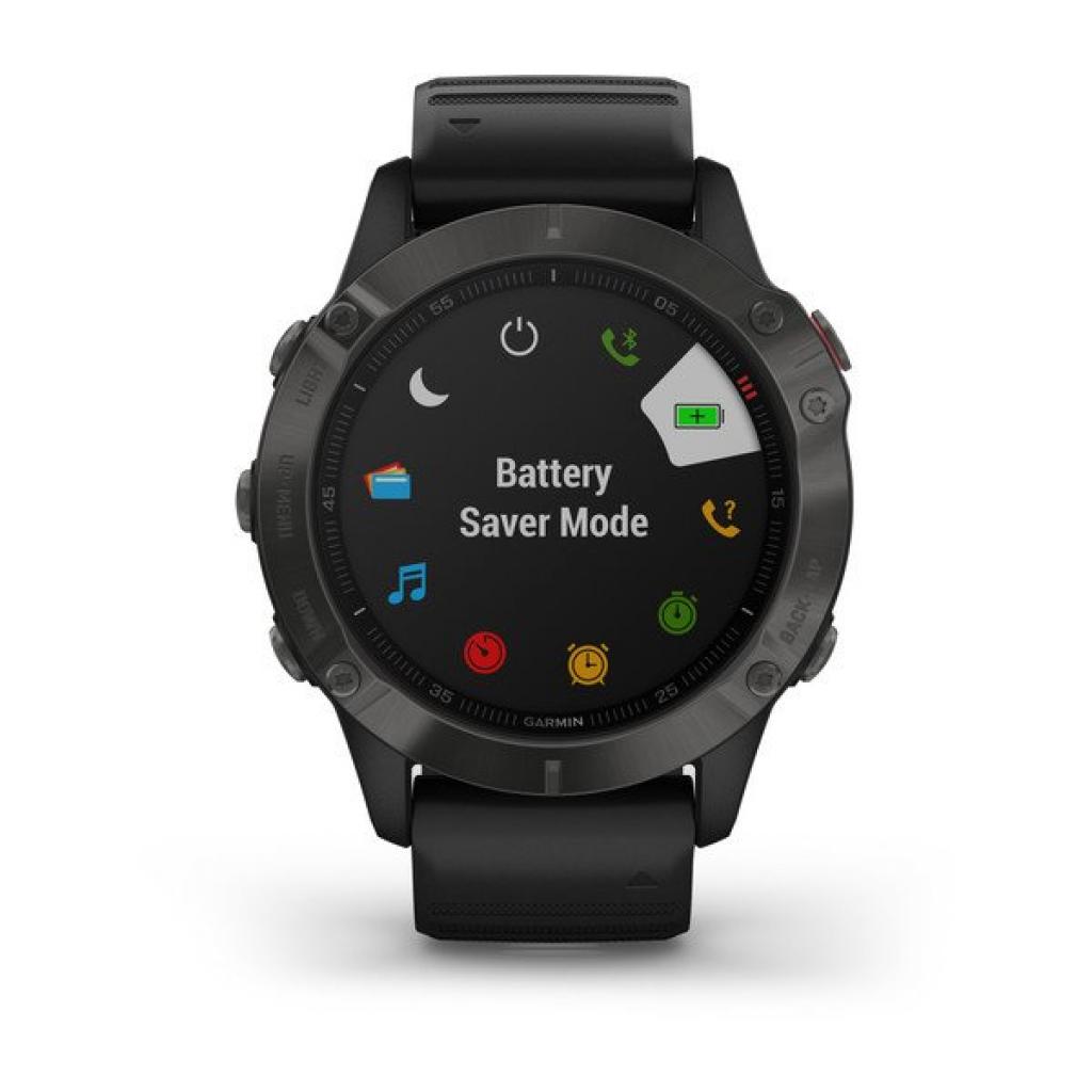 Смарт-годинник Garmin Fenix 6 Pro Sapphire Carbon Grey DLC with Black Band (010-02158-11/10) - зображення 7