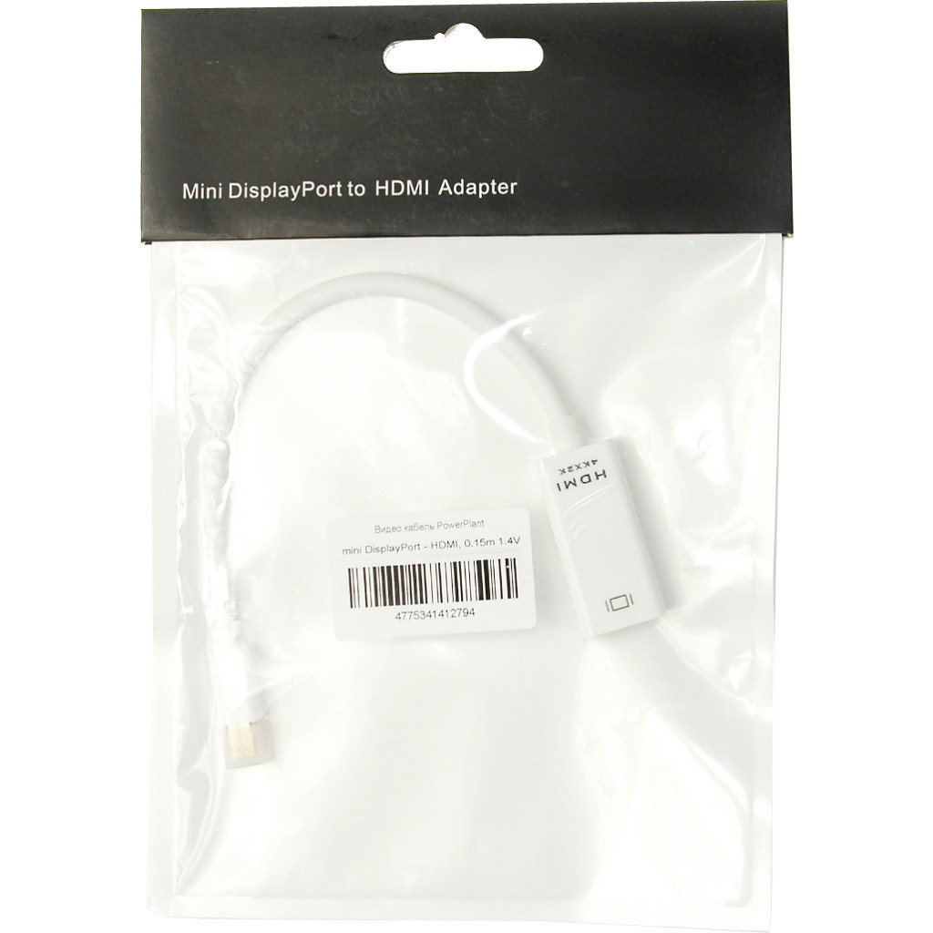 Перехідник mini DisplayPort to HDMI PowerPlant (KD00AS1279) - зображення 4