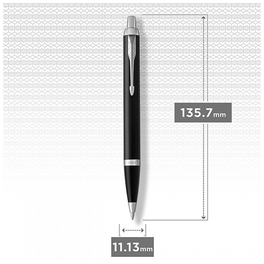 Ручка кулькова Parker IM 17 Matte Black CT BP блістер (26 136) - зображення 4