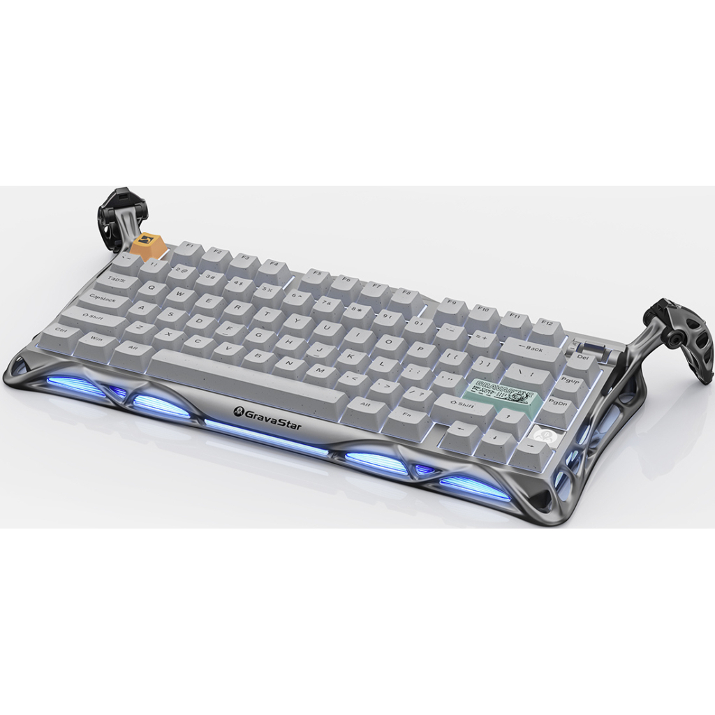 Клавіатура GravaStar Mercury K1 Pro TKL Wireless/Bluetooth/USB UA Grey (GSK1PRO_GRY) - изображение 4