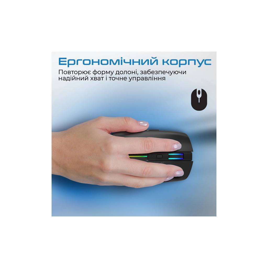 Мишка Promate Kitt Wireless Black (kitt.black) - зображення 2