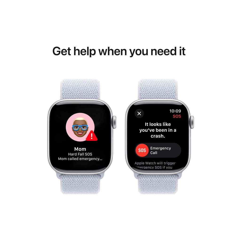 Смарт-годинник Apple Watch Series 10 GPS 42mm Silver Aluminium Case with Blue Cloud Sport Loop (MWWD3QH/A) - изображение 6