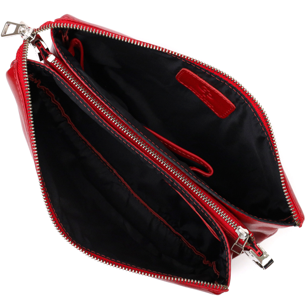 Сумка Grande Pelle З натуральної шкіри Червона (11670) - зображення 5