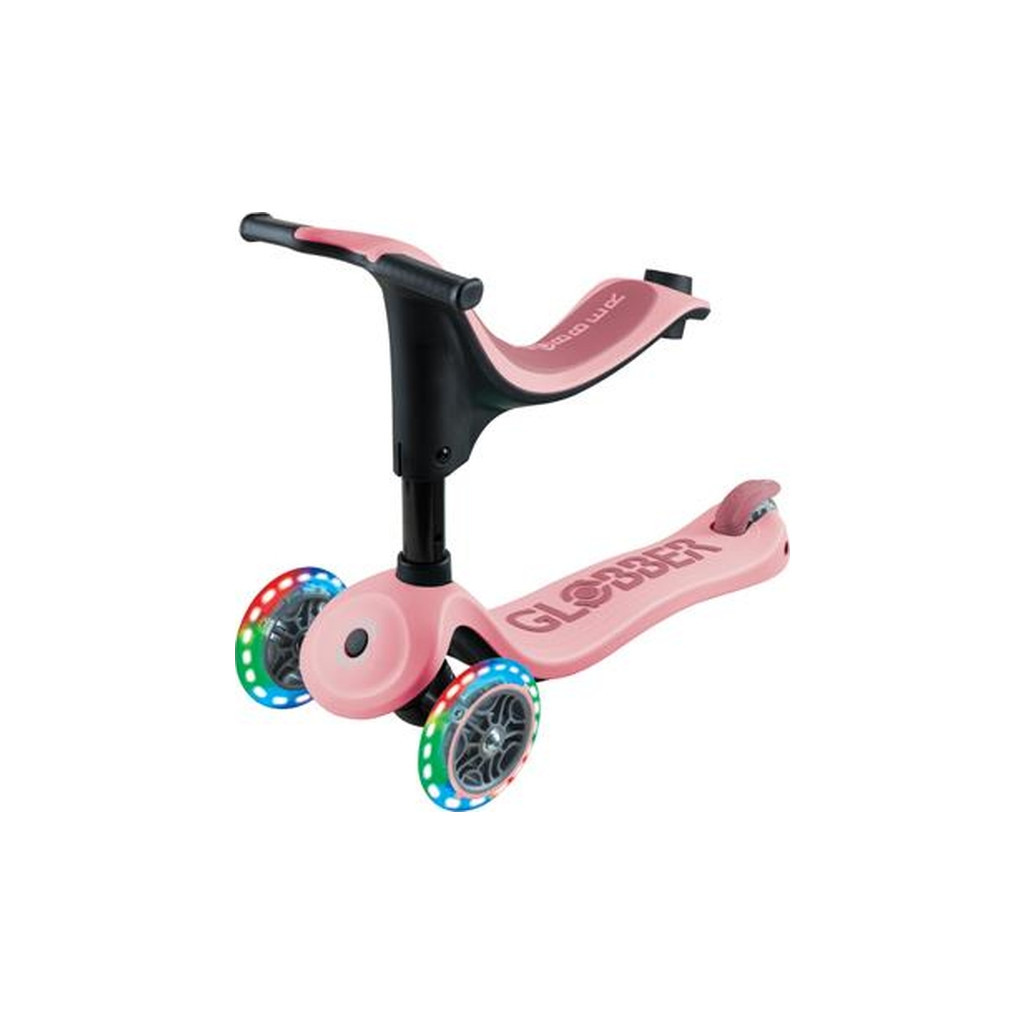 Самокат Globber Go Up Sporty Led пастельно-рожевий (452-710-4) - изображение 2