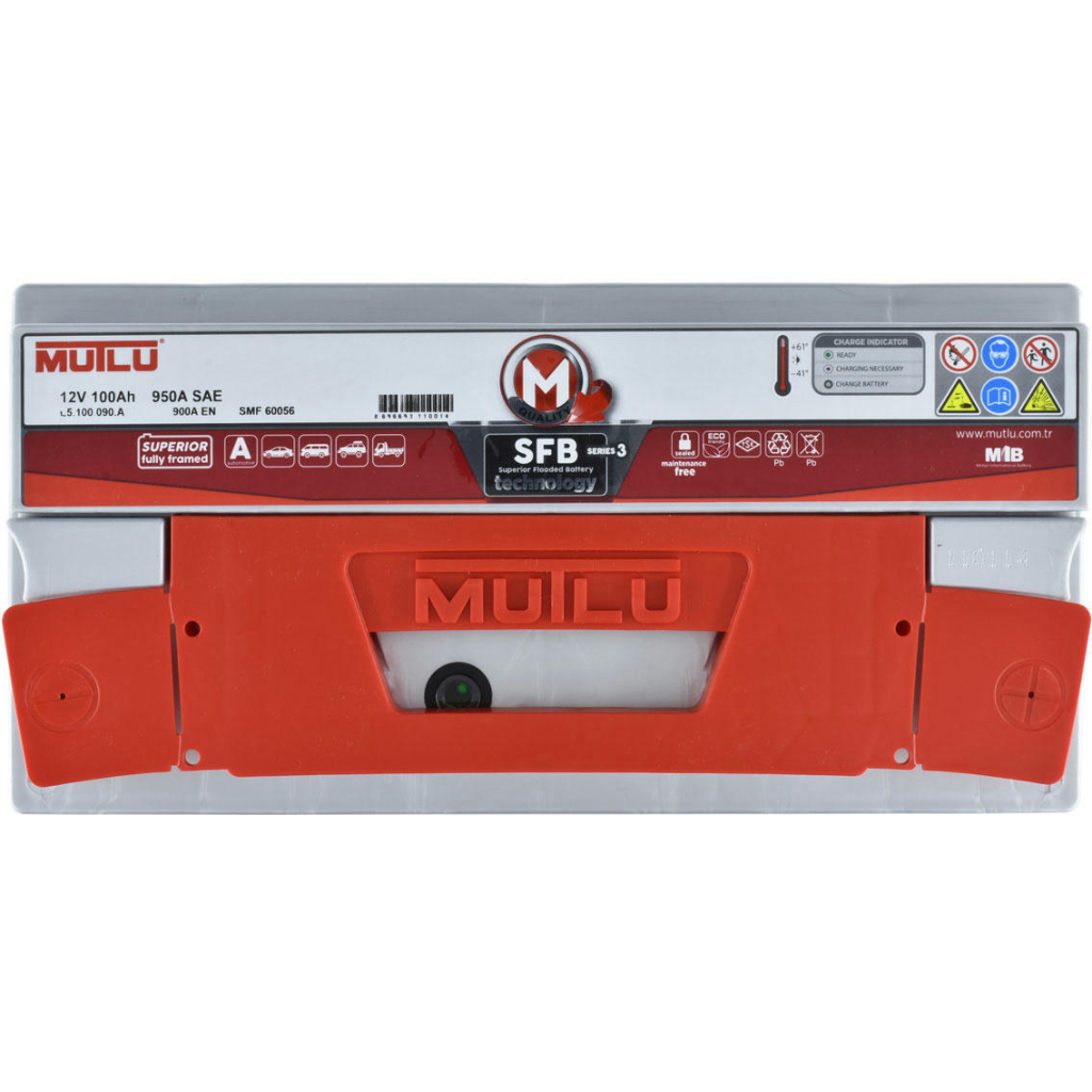 Акумулятор автомобільний MUTLU 6СТ-100 (0) SFB L5.100.090.A - зображення 2