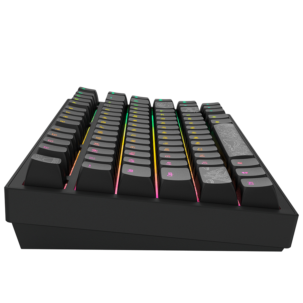 Клавіатура Dark Project ALU81 Terra Nostra PBT RGB Mech G3MS Moonstone Black (DPKB_NOSTRA_81_ANSI_BLACK_UA) - зображення 7