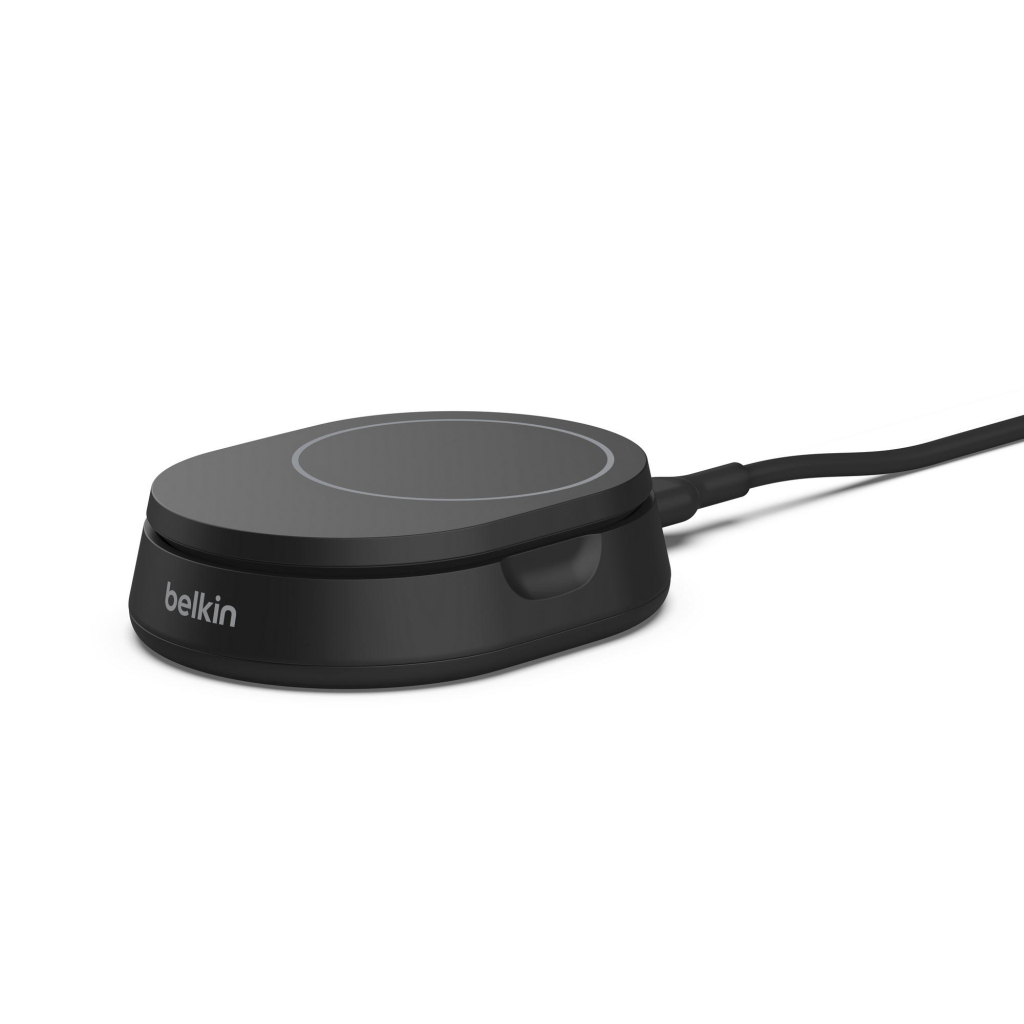 Зарядний пристрій Belkin 15W Magnetic Stand Qi2 black (WIA008BTBK) - зображення 11