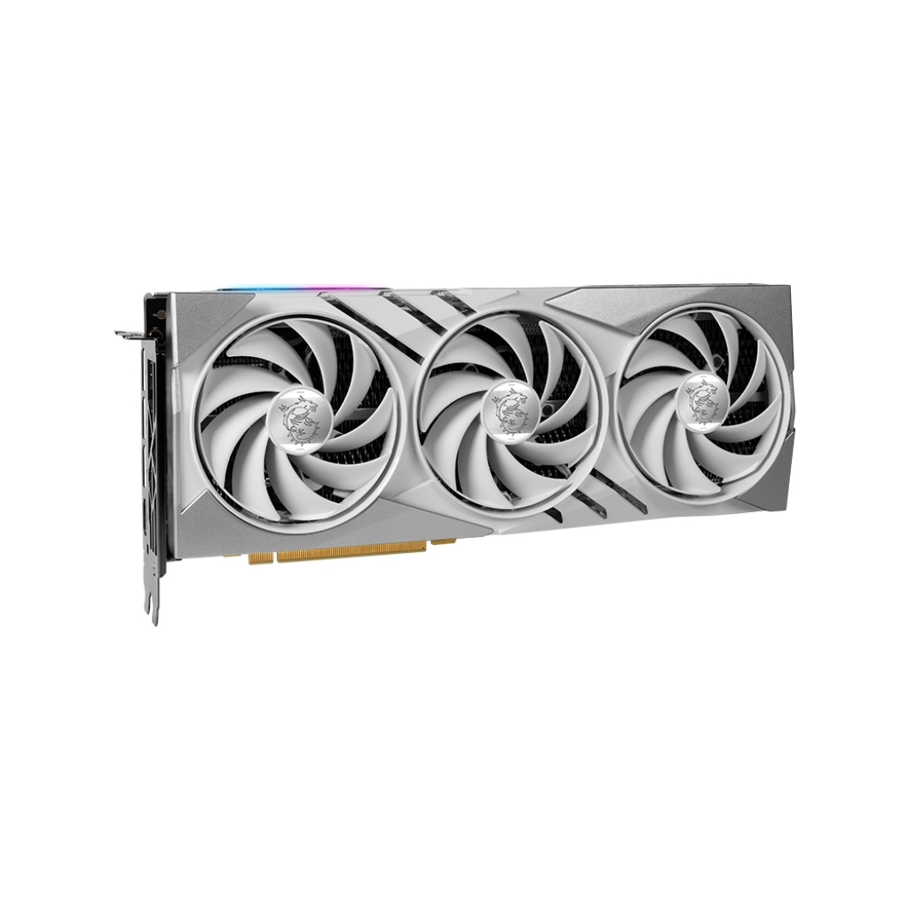 Відеокарта MSI GeForce RTX4070 12Gb GAMING X SLIM WHITE (RTX 4070 GAMING X SLIM WHITE 12G) - зображення 2
