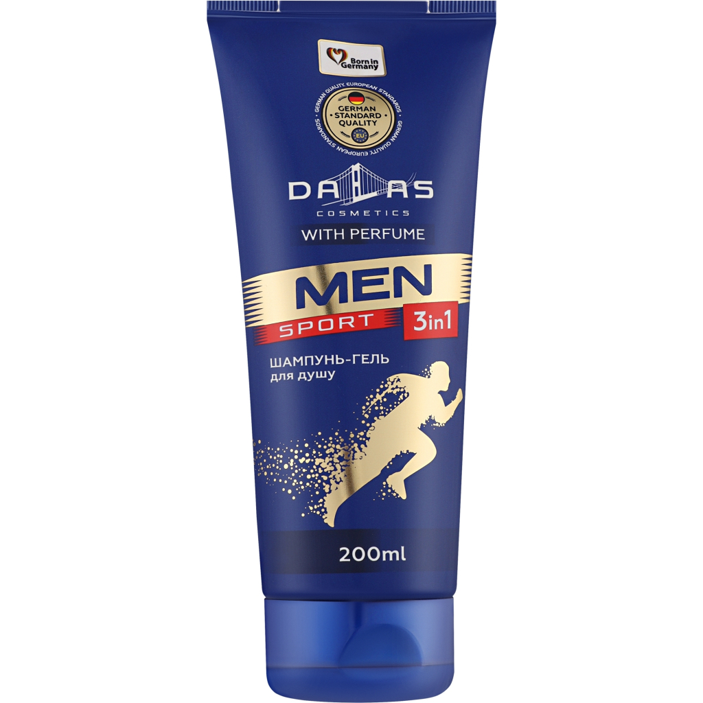 Гель для душу Dalas Cosmetics Sport 3 в 1 Для чоловіків 200 г (4262396142108) - зображення 1