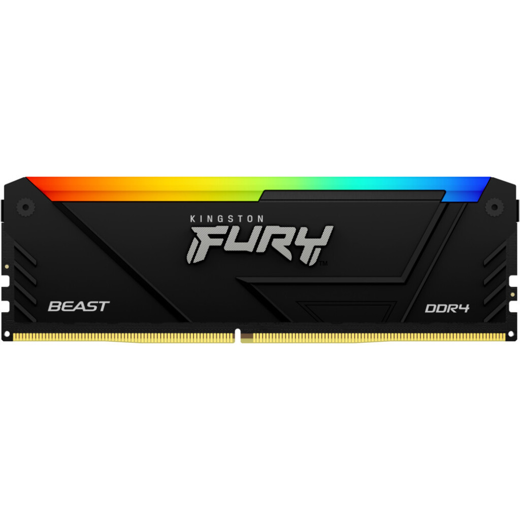 Модуль пам'яті для комп'ютера DDR4 16GB 3600 MHz Beast RGB Kingston Fury (ex.HyperX) (KF436C18BB2A/16) - изображение 1