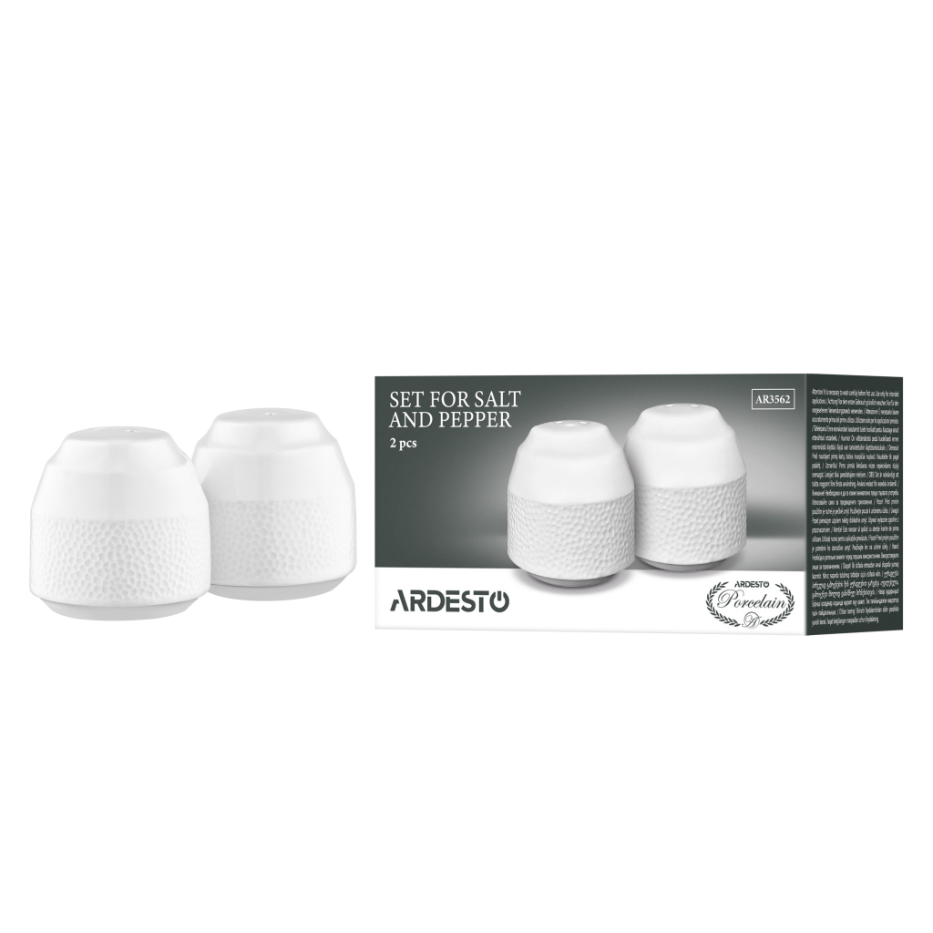 Набір для спецій Ardesto Ancona, для солі та перцю 2 предмети, 5.4х5.5см (AR3562) - зображення 4