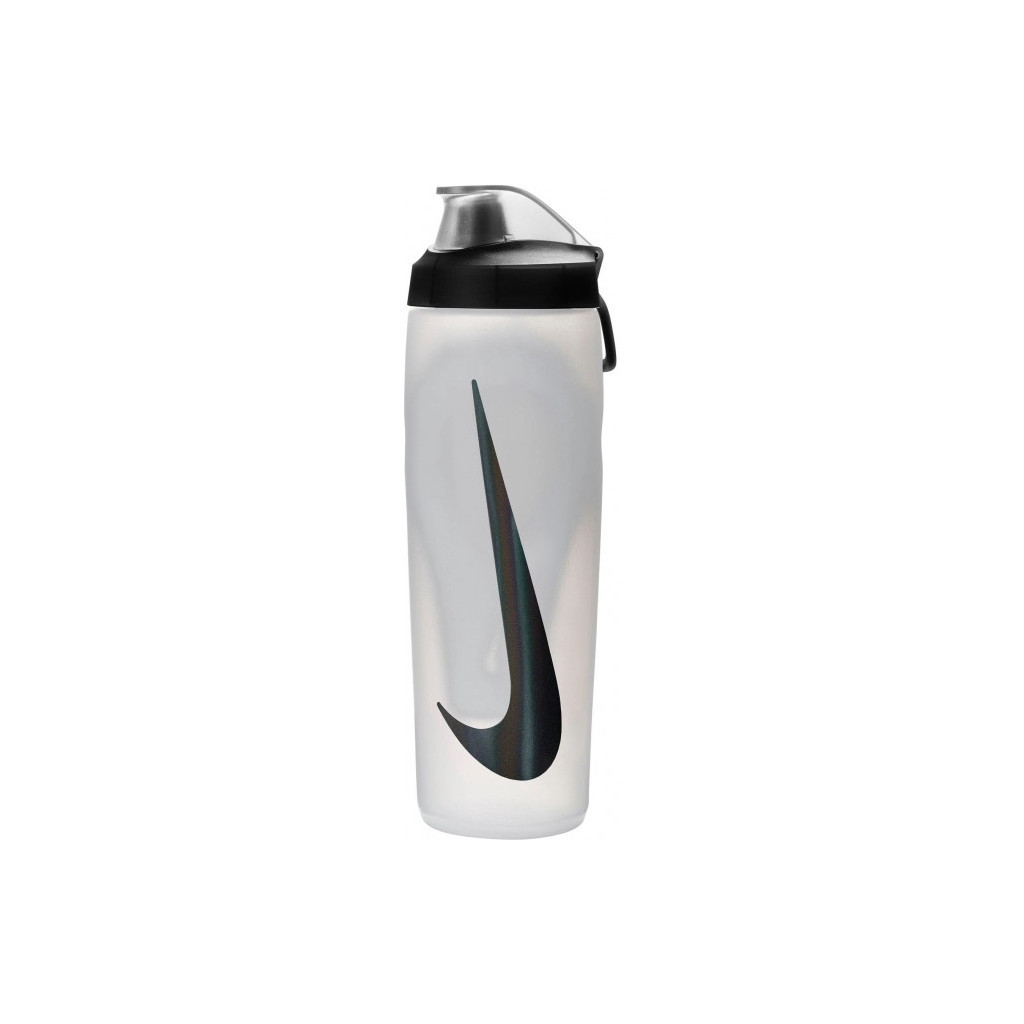 Пляшка для води Nike Refuel Bottle Locking Lid 18 OZ білий, чорний 532 мл N.100.7669.125.18 (887791745002) - зображення 1