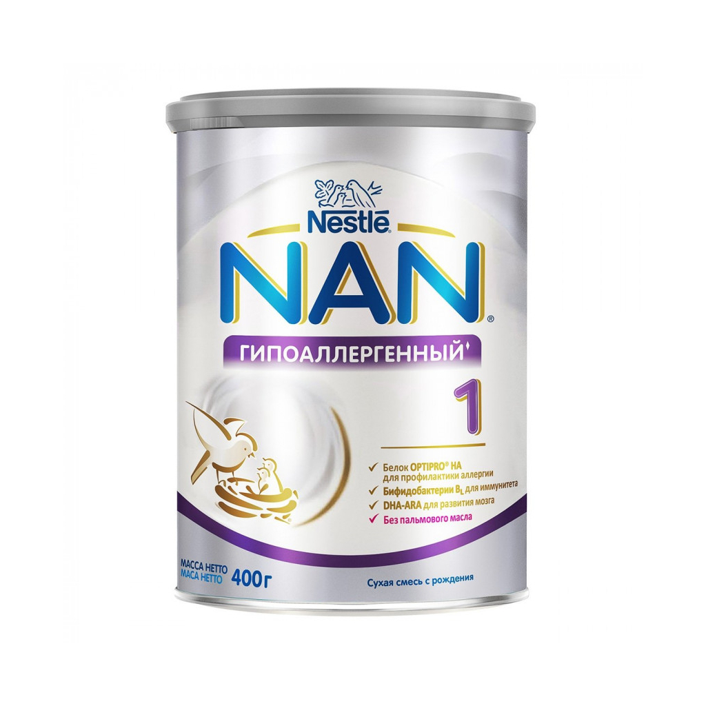 Дитяча суміш Nestle NAN 1 Гіпоалергенний +0 міс. 400 г (7613031251728) - зображення 1