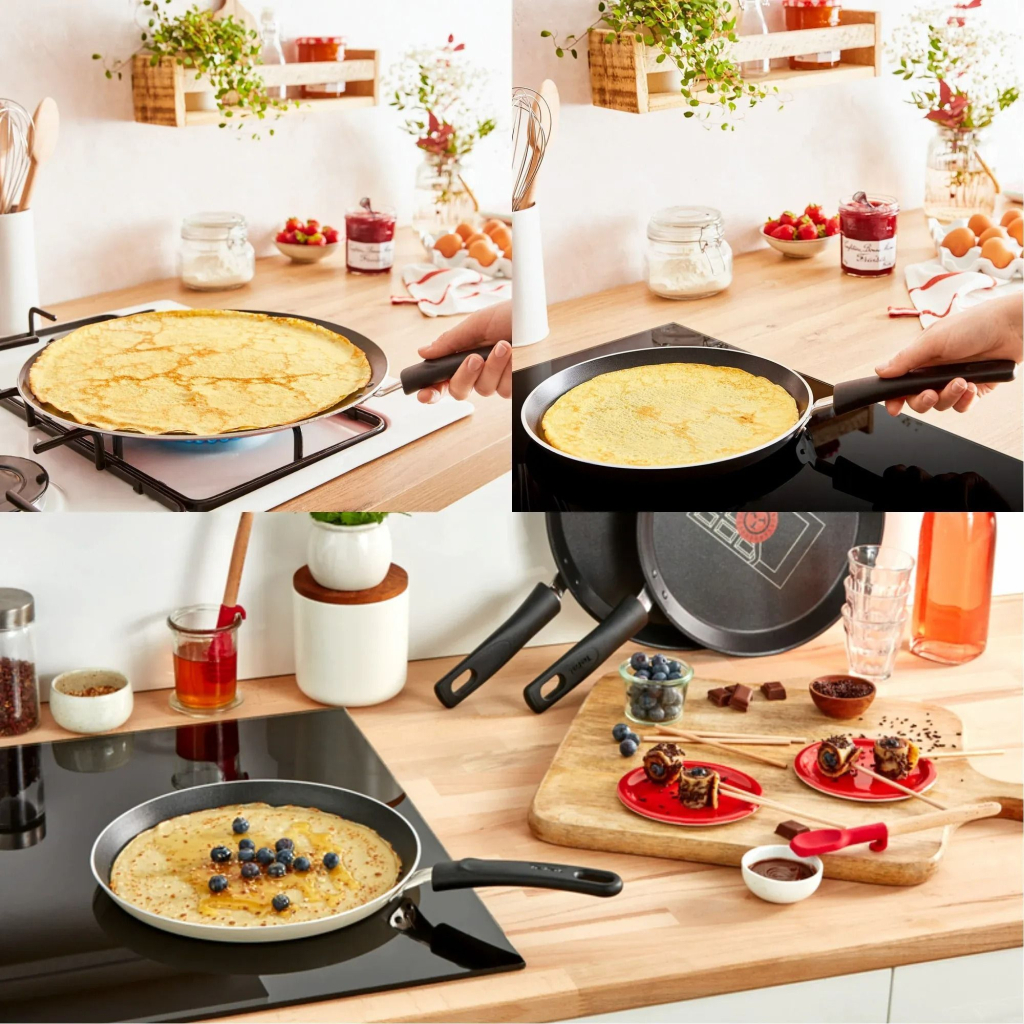 Сковорода Tefal Halo для млинців 25 см, алюміній, бакеліт, сірий (C3123853) - зображення 3