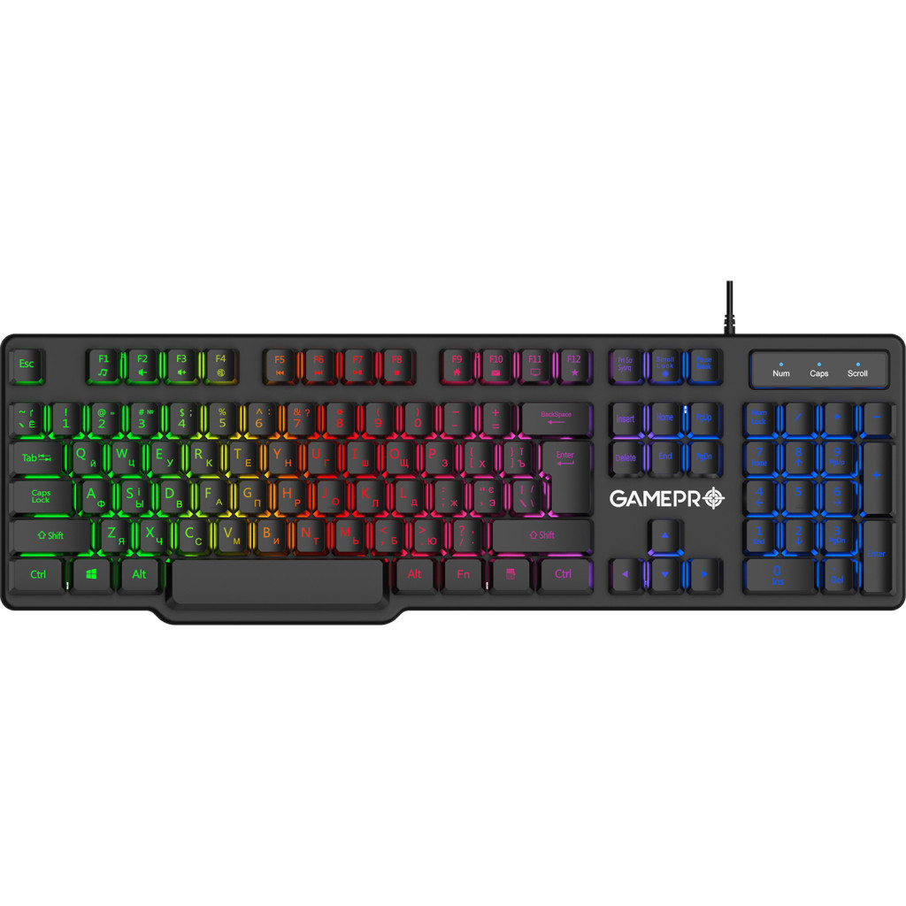 Клавіатура GamePro GK380 USB Black - зображення 1