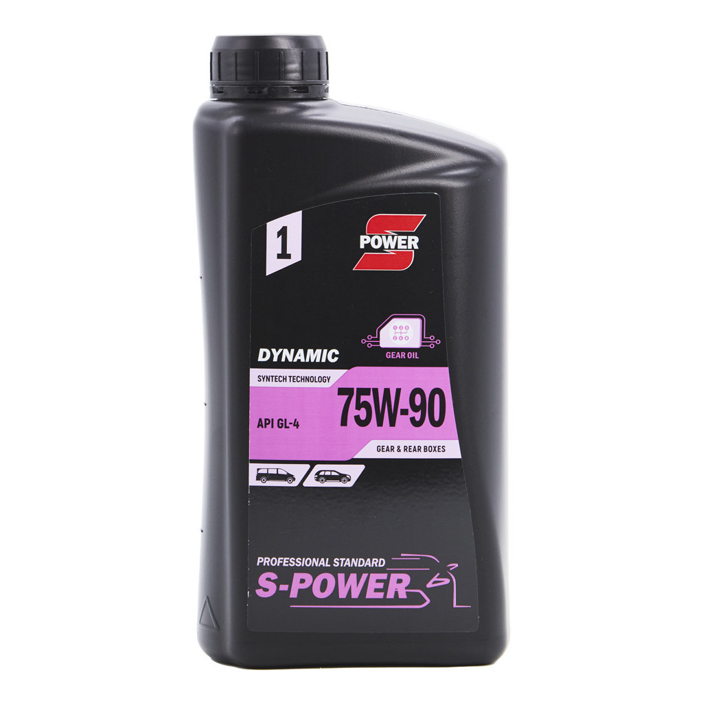 Трансмісійна олива S-POWER DYNAMIC 75W90 GL-4 1л - зображення 1